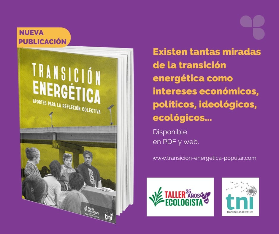 Publicación: «Transiciones energéticas. Aportes para la reflexión colectiva»